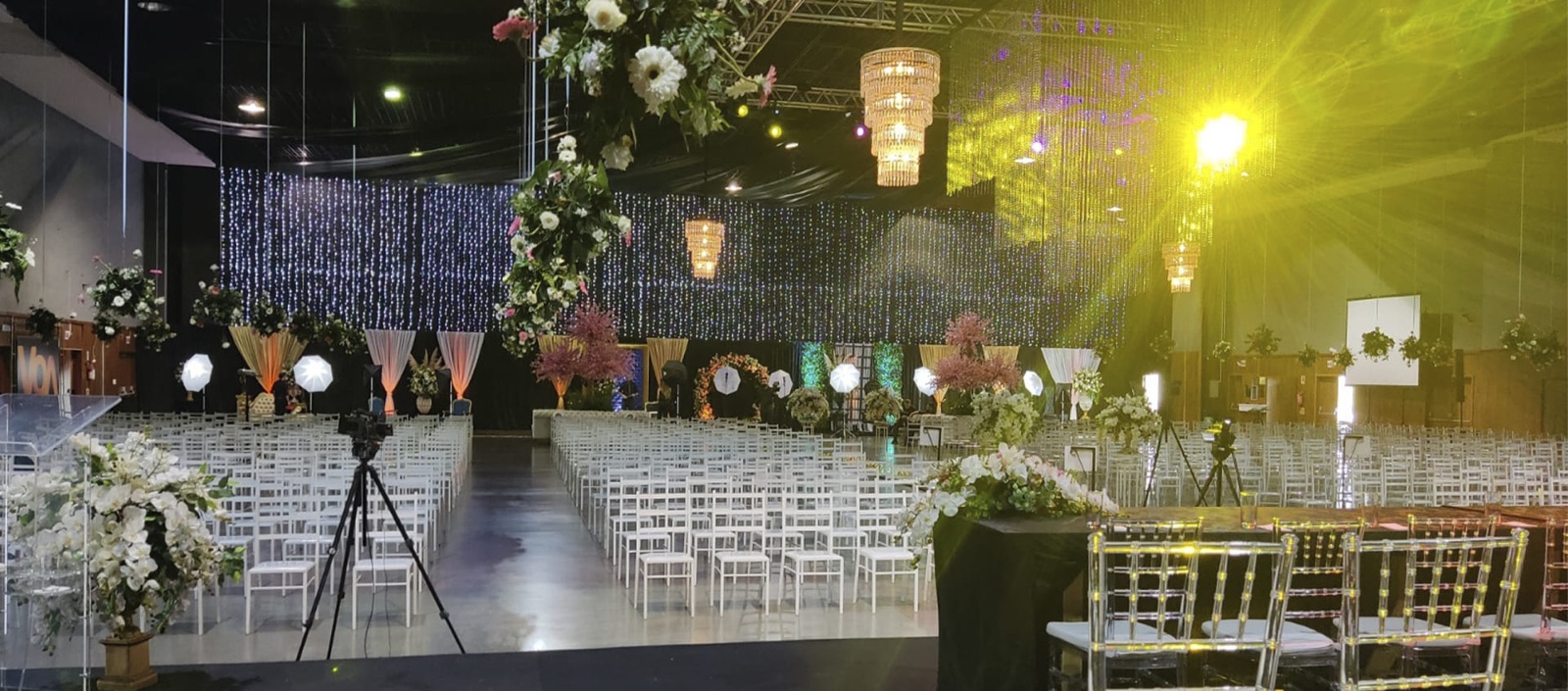 Decoração de casamento na Sala Principal