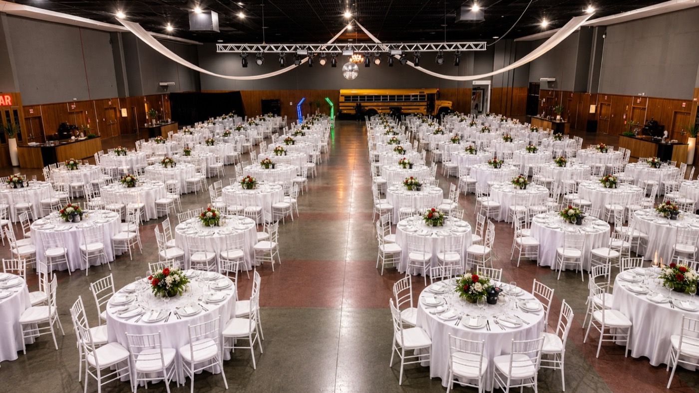 Sala Principal montada para banquete
